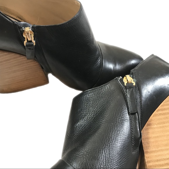 Chloe Ankle Booties w Chunky Heel - Picture 7 of 9